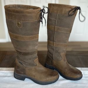 Dublin River Boots, 9 Wide, Dark Brown, Waterproof, Like New!